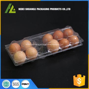 Plástico transparente meia dúzia de caixa de ovos